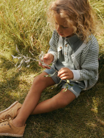 LIL ATELIER Strik Cardigan Halma Seagrass