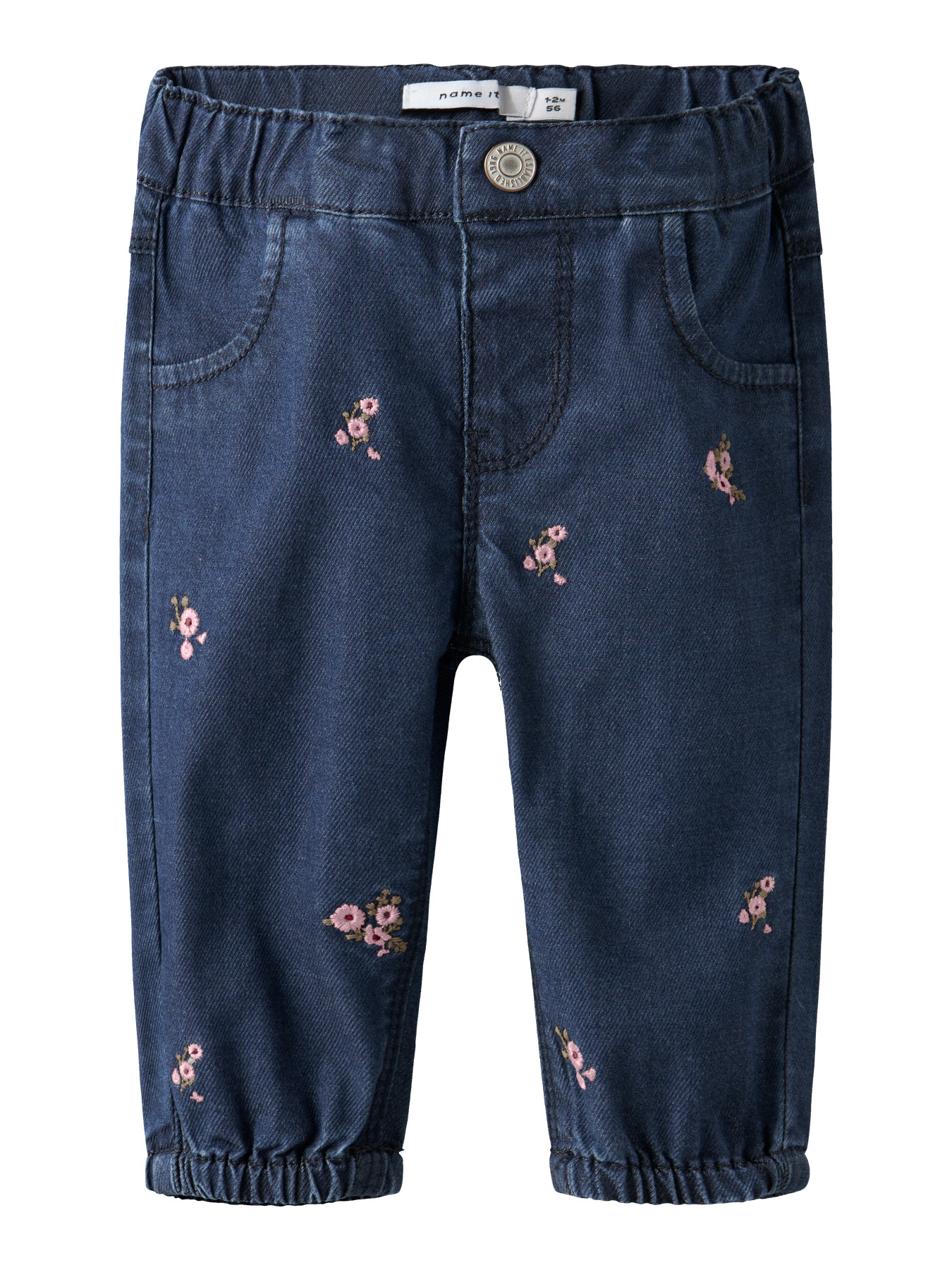 NAME IT Denim Jeans Rose Dark Blue Denim Flower billede