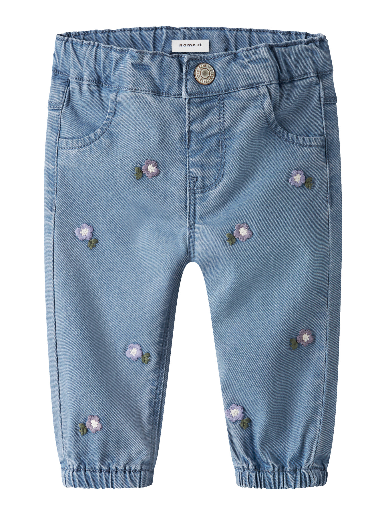NAME IT Jeans Rose Denim Blue Flower billede