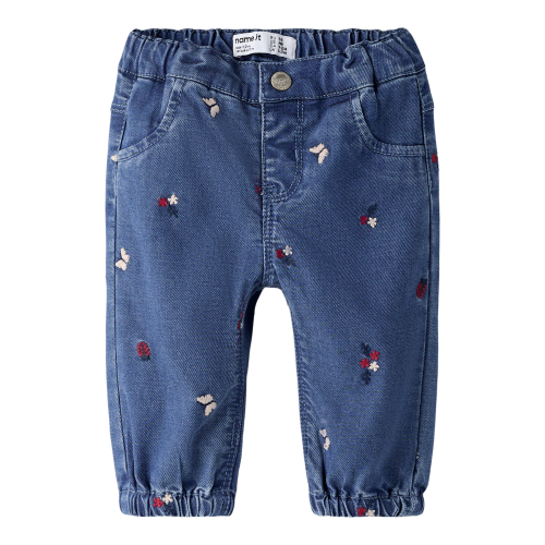 NAME IT Jeans Rose Mom Medium Blue Denim Nature billede