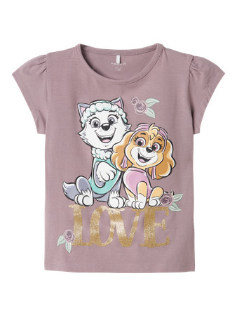 NAME IT Paw Patrol T-shirt Merida Purple Dove billede