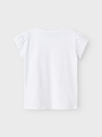 NAME IT Gurli Gris T-shirt Amanda Bright White