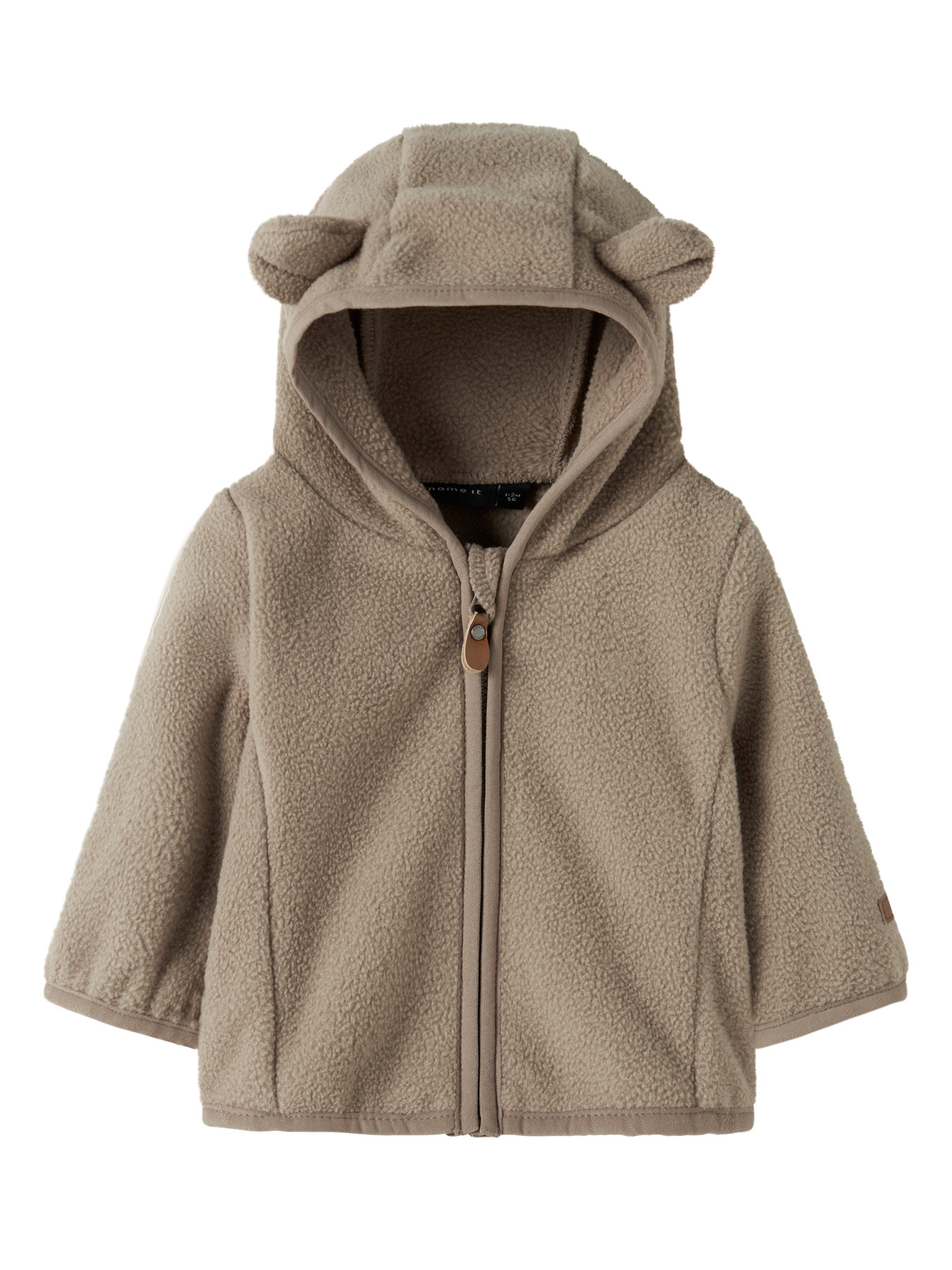 NAME IT Fleece Jakke Meeko Timber Wolf