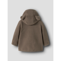 NAME IT Fleece Jakke Meekot Melange Walnut