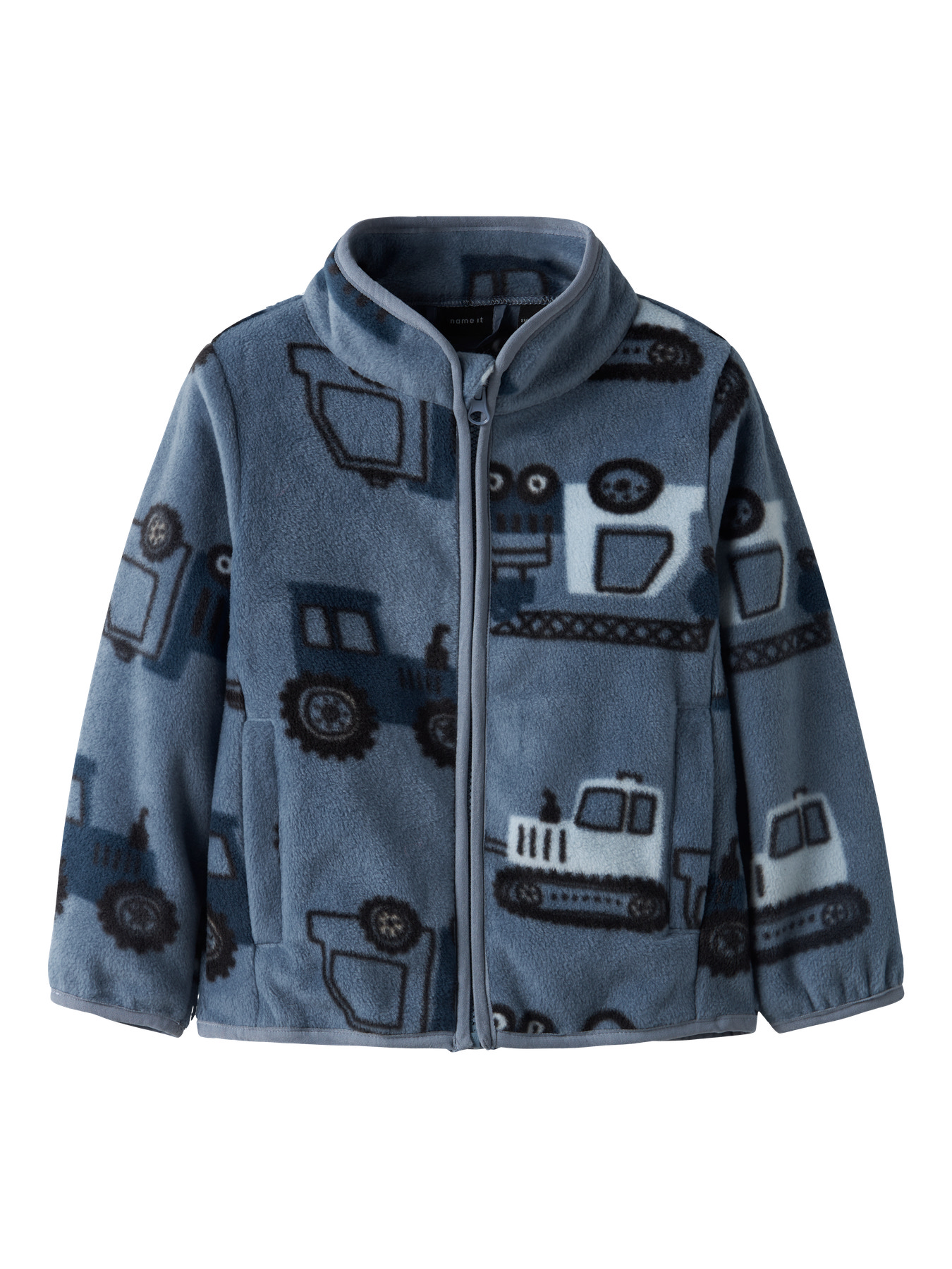 NAME IT Fleece Jakke Meeko Flint Stone