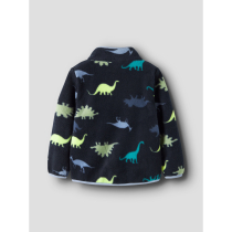 NAME IT Fleece Jakke Meeko Dark Sapphire Dino