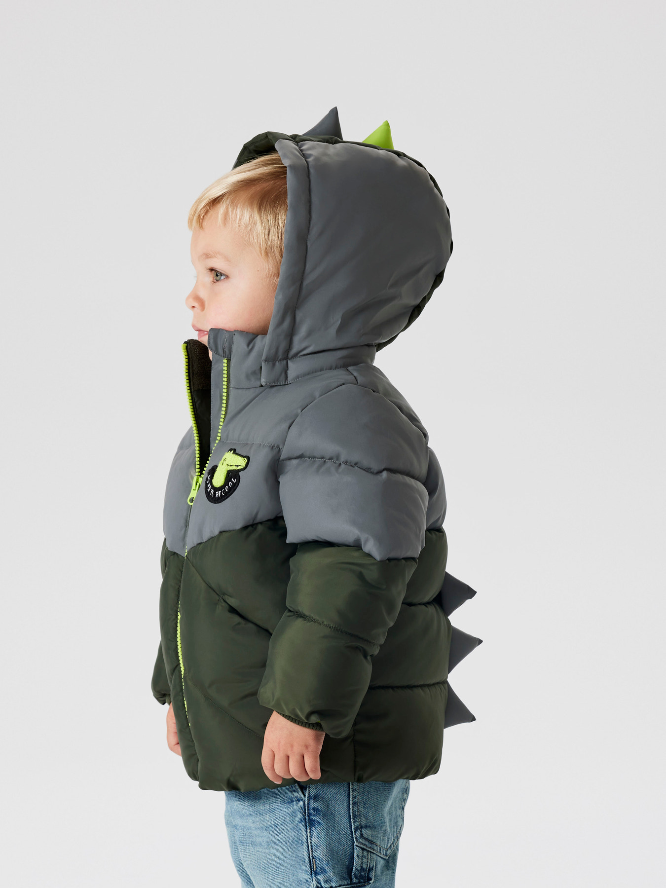 NAME IT Dino Puffer Jakke Morten Deep Depths