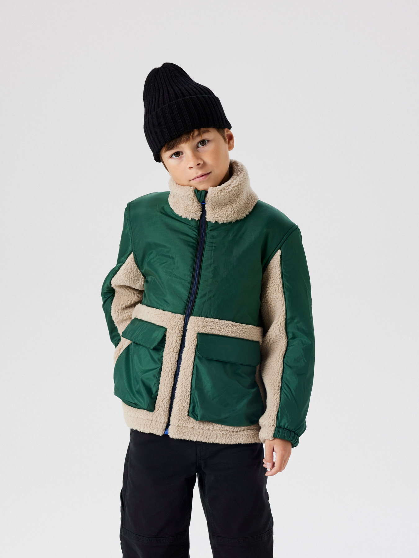 NAME IT Teddy Jakke Monico Dark Green