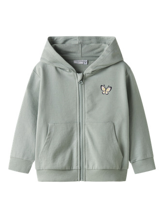 NAME IT Sweat Cardigan Valonny Aqua Gray billede