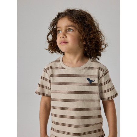 Name It T-shirt - NmmVoby - Chateau Gray/Chestnut