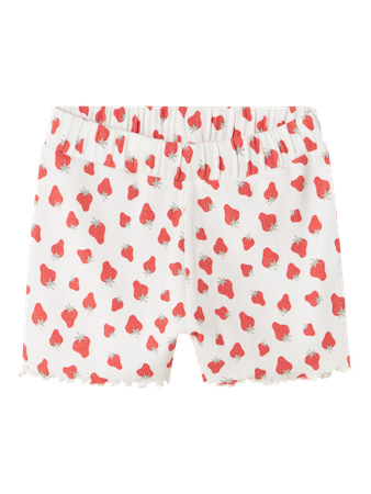 NAME IT Shorts Vemma Bright White Strawberry