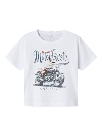NAME IT T-shirt Husina Bright White