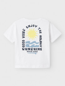 NAME IT T-shirt Fome Bright White