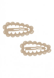 LIL ATELIER 2-Pak Hårklips Irish Cream