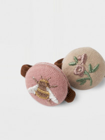 LIL ATELIER 2-Pak Hårelastikker Lilja Gray Morn Ethera