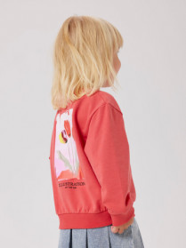 NAME IT Magisk Sweatshirt Fatima Spiced Coral