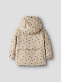 LIL ATELIER Vinterjakke SNOW10 Oxford Tan Rabbit