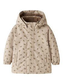 LIL ATELIER Vinterjakke SNOW10 Oxford Tan Rabbit