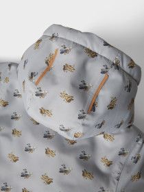 LIL ATELIER Vinterjakke SNOW10 Ultimate Grey Airplanes