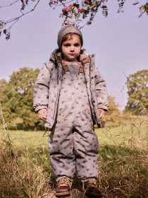 LIL ATELIER Vinterjakke SNOW10 Ultimate Grey Airplanes