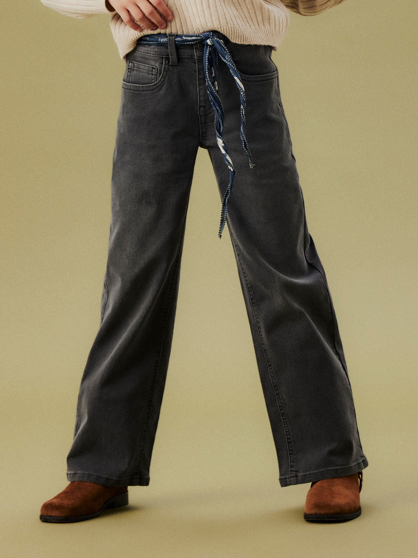 NAME IT Wide Jeans Rose Dark Grey Denim