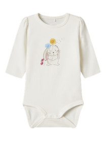 NAME IT Langærmet Body Korn Cloud Dancer