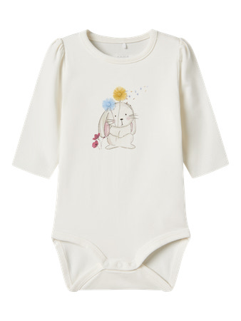 NAME IT Langærmet Body Korn Cloud Dancer