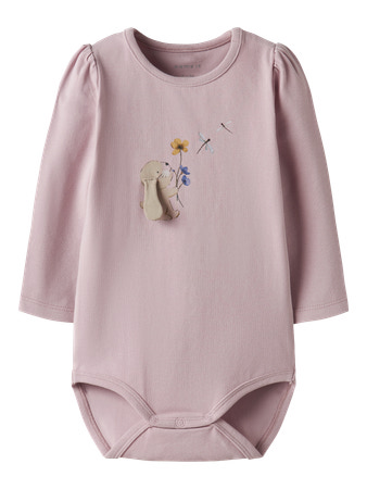 Name It NbfKorn Langærmet Body - Burnished Lilac