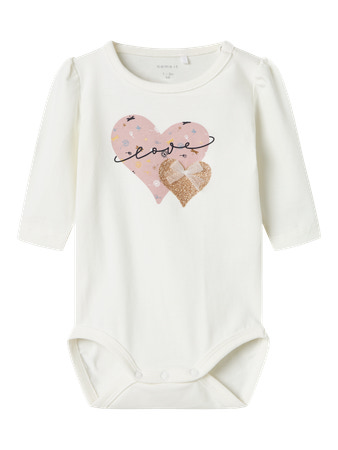 NAME IT Langærmet Body Kinin Cloud Dancer