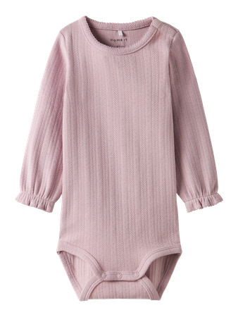 NAME IT Langærmet Body Kisa Burnished Lilac