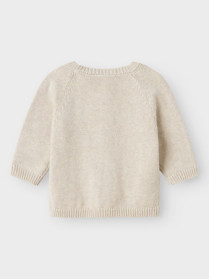 NAME IT Strik Cardigan Kamma Peyote Melange