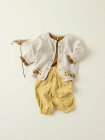NAME IT Strik Cardigan Kamma Peyote Melange