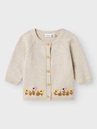 Name It Kamma Strik Cardigan - Peyote Melange