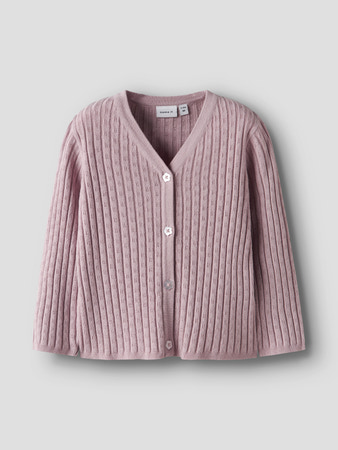 Name It Cardigan - Strik -NbfKind - Burnished Lilac