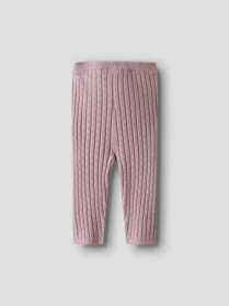 NAME IT Stikkede Leggings Burnished Lilac