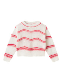 NAME IT Striktrøje Karima Cloud Dancer