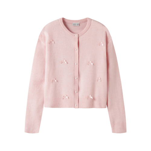 Name it Cardigan - Strik - NkfKarin - Lotus m. Sløjfer