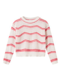 NAME IT Striktrøje Karima Cloud Dancer