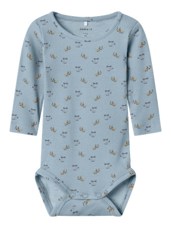 NAME IT Rib Body Koalkab Dusty Blue