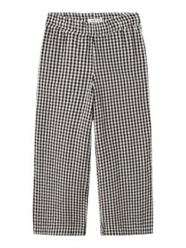 NAME IT Wide Pants Kamille Black Bright White