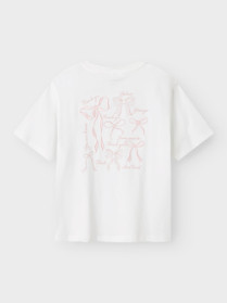 NAME IT Sløjfe T-shirt Katalin Bright White