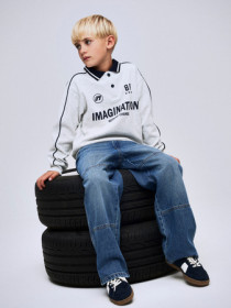 NAME IT Kris Poloshirt Light Grey Melange