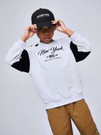 NAME IT Sweatshirt Kera Light Grey Melange