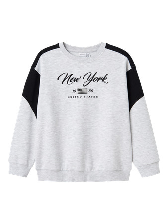 NAME IT Sweatshirt Kera Light Grey Melange