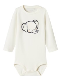NAME IT Langærmet Body Brore Cloud Dancer