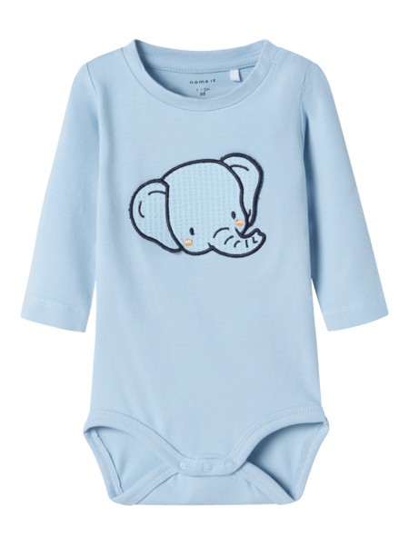 NAME IT Langærmet Body Brore Cerulean