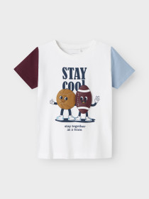 NAME IT T-shirt Kyler Bright White