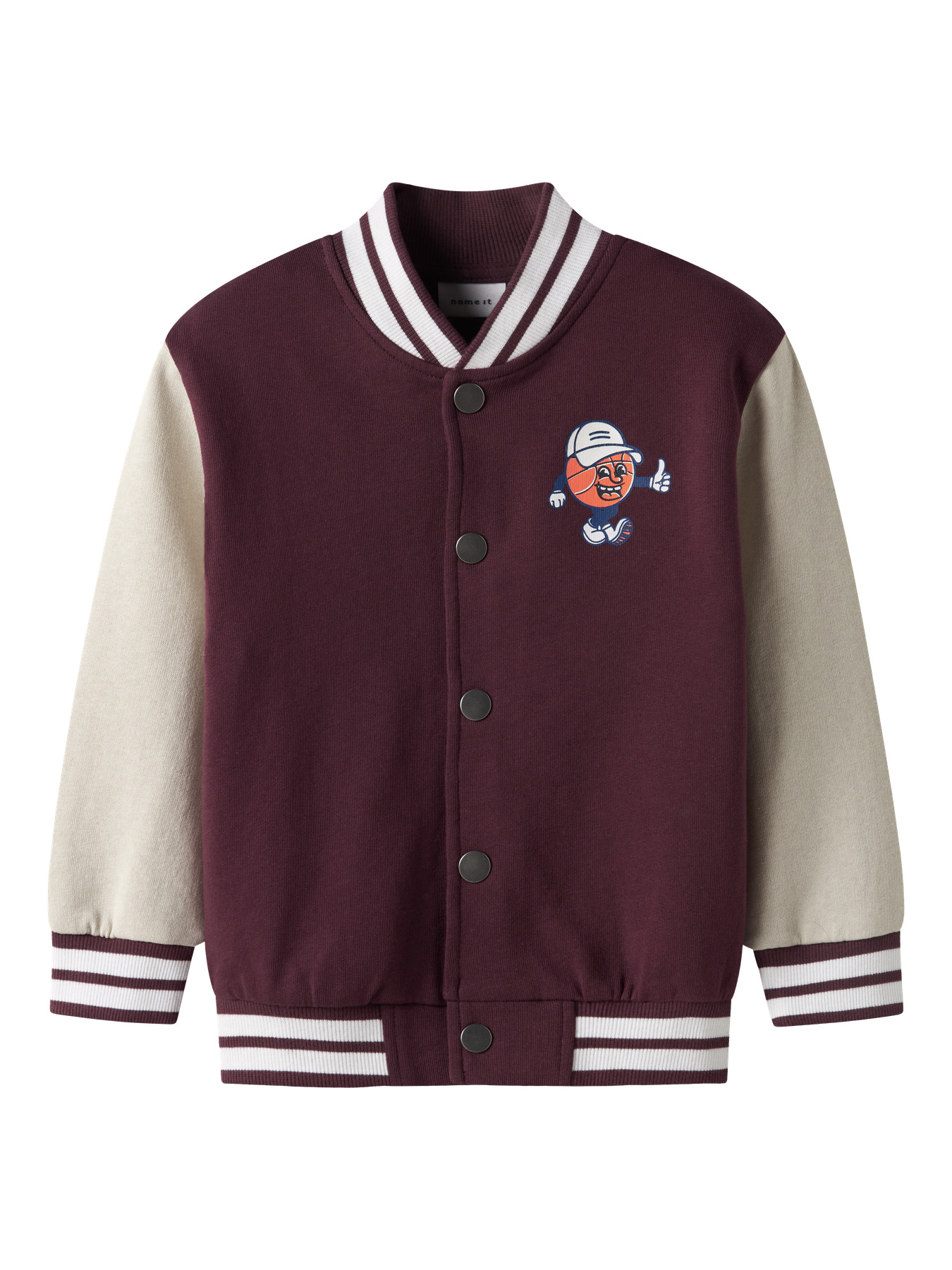 NAME IT Sweat Cardigan Kane Fig