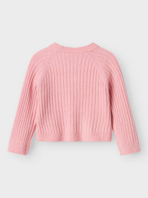 NAME IT Striktrøje Kort Rikine Cradle Pink