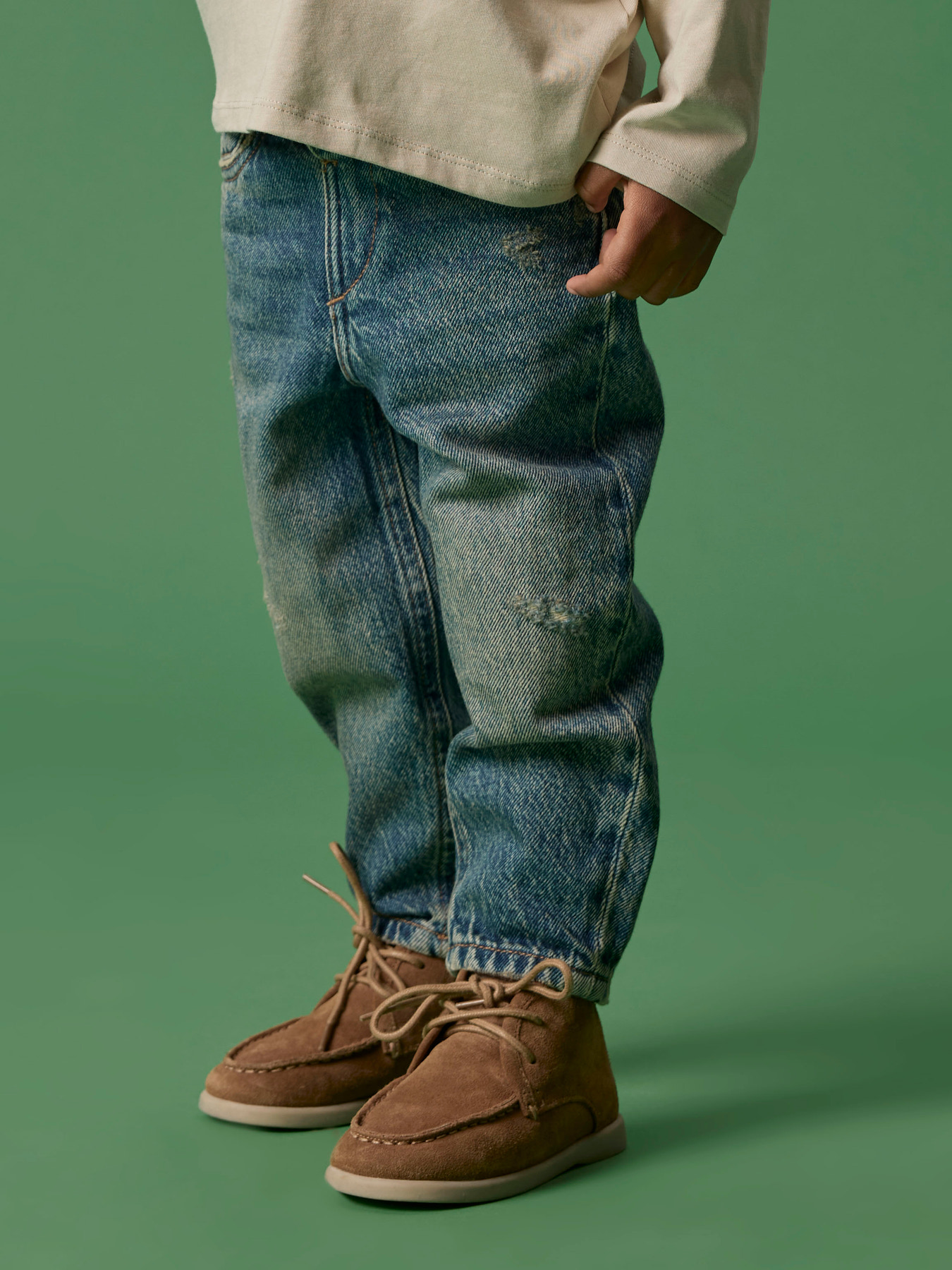 Name It Silas Tapered Jeans - Vintage Medium Blue Denim